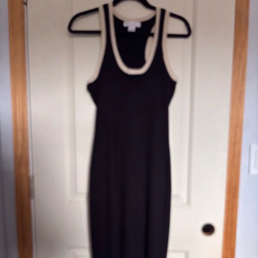Caroline Constas Dress Body Contouring Dress Black Beige Size S
